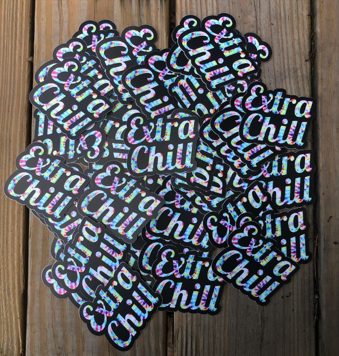 Extra Chill Tie-Dye Sticker